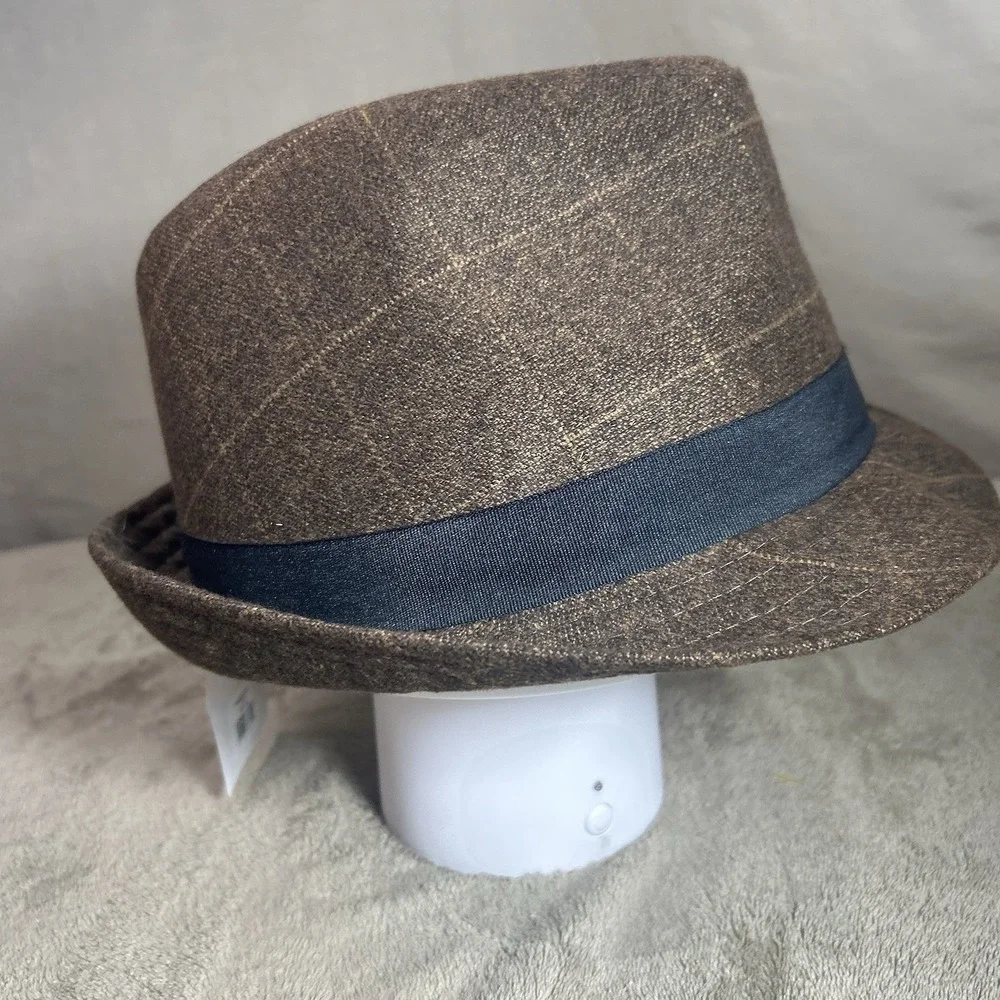 MirMar Judith M Bronze Brown Fedora Hat L/XL NWT Polyester Millinery